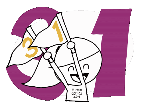 Minka Comics 31st Birthday Celebration Sticker