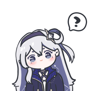 Mythikore Anime Girl Confused Question Sticker