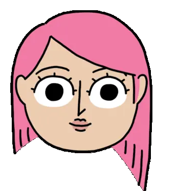 International Womens Day Pink Hair Sticker