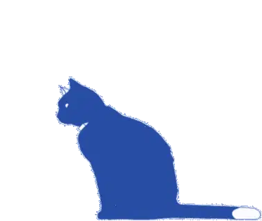 Lito Miel Gato Azul Sticker