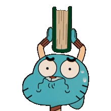 Gumball Watterson Avergonzado con Libro