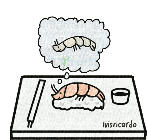 Shrimp Sushi's Dead Dream Sticker