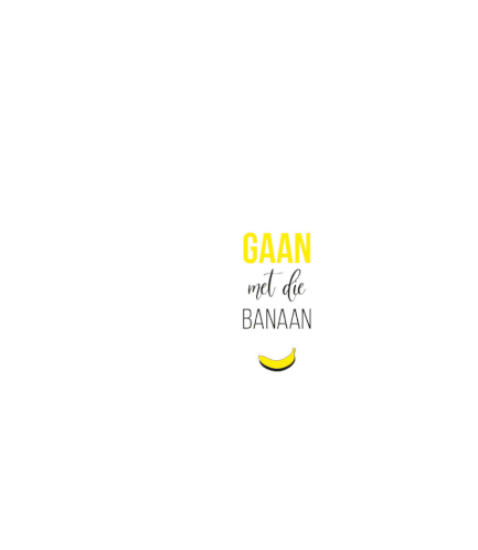 Ideesonline Gaan Met Die Banaan Sticker
