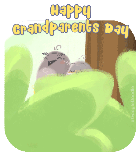 Happy Grandparents Day Google Doodle Birds