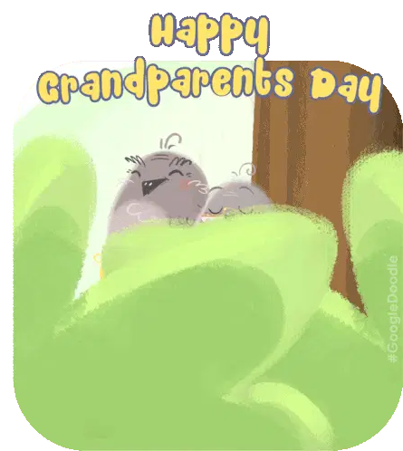 Happy Grandparents Day Google Doodle Birds