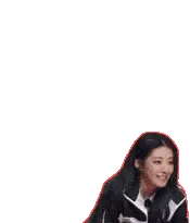 Yu Yan The9 Crouching Smile Sticker