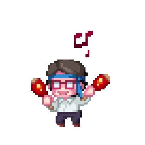 Energetic Pixel Art Dancer Performance