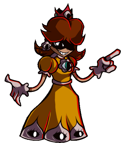 Dais Eye Princess Daisy FNF Mod Animated Sticker