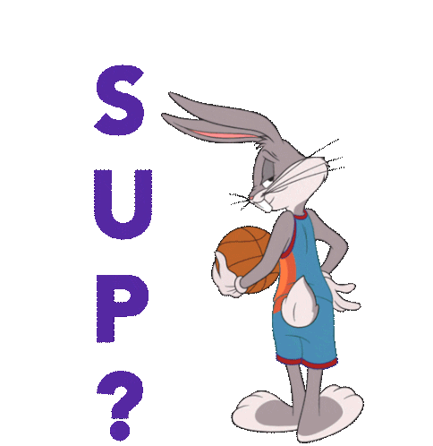 Bugs Bunny Says Sup? with Basketball