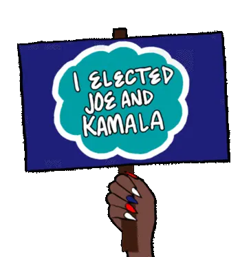 I Elected Joe And Kamala Protest Sign Sticker