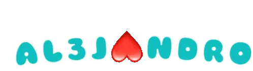 Al3jandro Alejandro Heart Sticker
