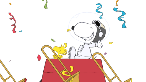 Celebration Snoopy Sticker