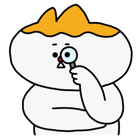 Curious Character Inspecting with Magnifying Glass
