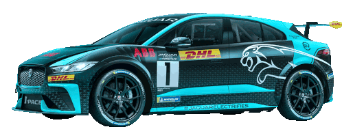 Jaguar Racing Formula E Car Sticker