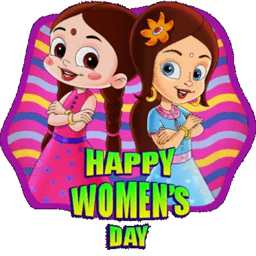 Happy Womens Day Chutki Sticker