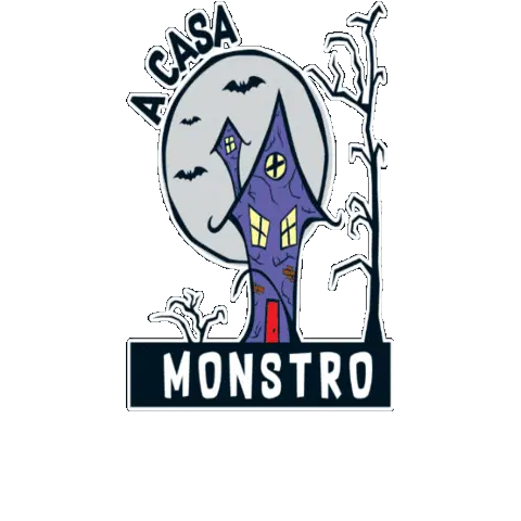 Loja A Casa Monstro Logo Assustador