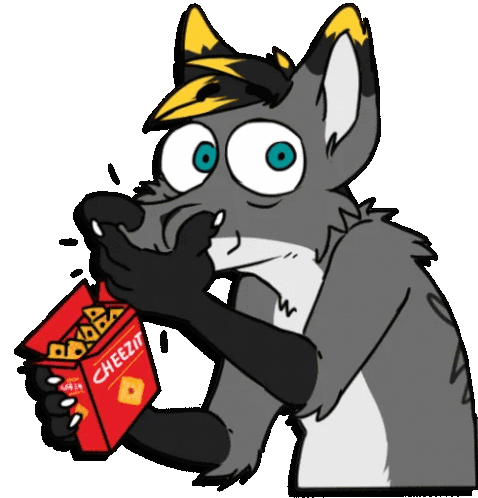 Wolf Munch Minecraft Character Sticker