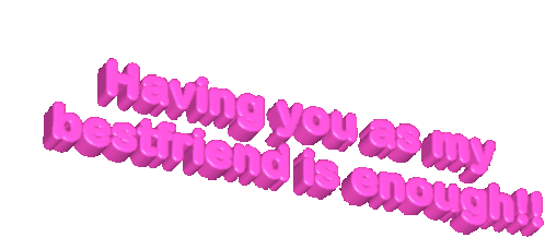 Wangge Ward: Bestfriend is Enough Text Sticker