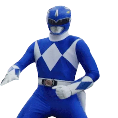 Billy Cranston Blue Ranger Ready To Fight Sticker