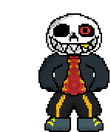 Underfell Sans Pixel Art Sticker