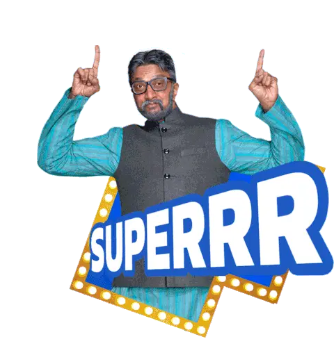 Sudeep Points Up with 'SUPERRR' Graphic