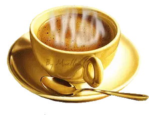 Hot Coffee Cup with Steam