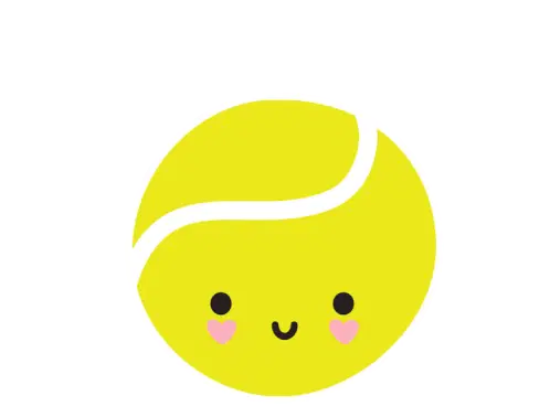 Kawaii Tennis Ball Kawanimals Sticker