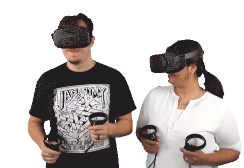 Benjamin Ulsamer Annoyed in VR with Julia Wittmann
