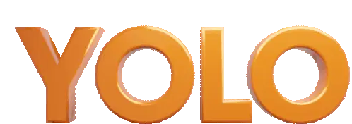 YOLO 3D Animated Text Sticker
