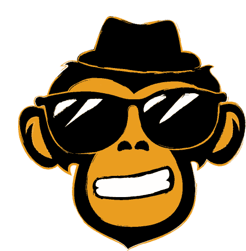 Cool Monkey Wow Sticker