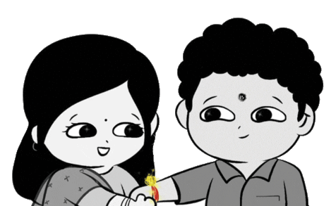 Happy Rakshabandhan: Love Siblings Sticker
