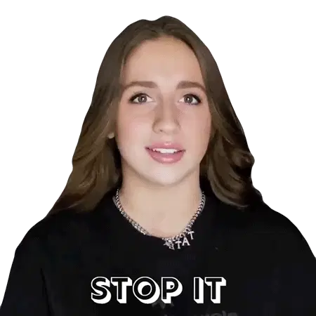 Tate McRae Says Stop It Sticker
