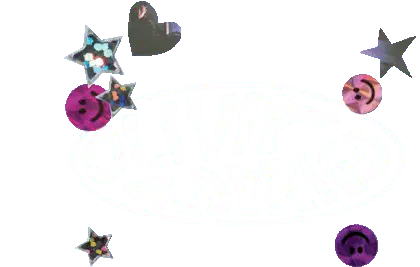 Olivia Rodrigo Fan Glittery Stars & Hearts Sticker