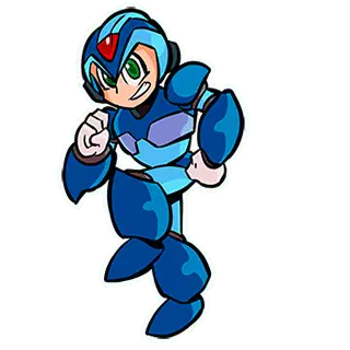 Mega Man X Standing Pose Sticker
