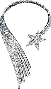 Stern Stella Cometa Sparkling Sticker