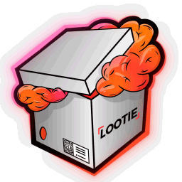 Lootie Mystery Box with Orange Smoke Sticker