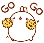 Molang Cheering with Pom-Poms - Go Go!