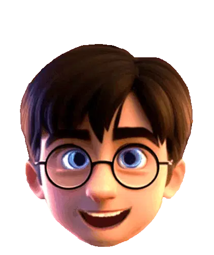 Harry Potter Laughing and Smiling Sticker