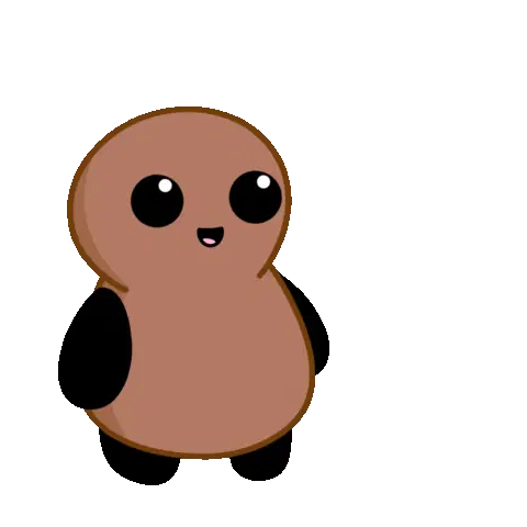 Heart Throw Tubby Nugget Sticker