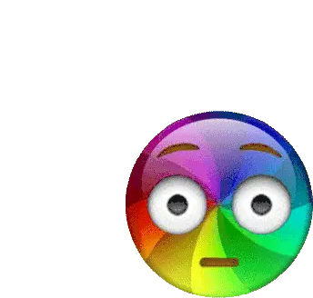 Nbrchristy Rainbow Spinning Emoji Sticker