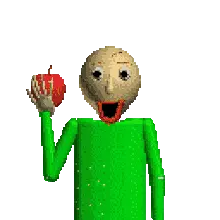 Baldi Eating Apple Sticker