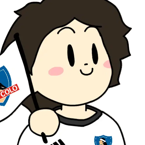 el Piero Colocolo Chile Flag Waving Sticker