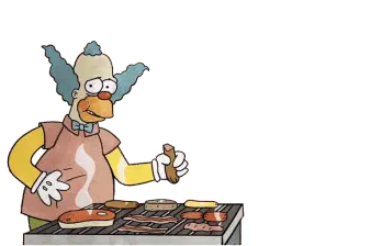 Krusty Cocinando Carnes Procesadas - Curiosamente