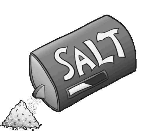 Salt Shaker Pouring Salt
