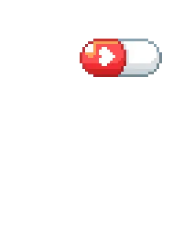 Pandb Pill Hearts Toggle Pixel Art Sticker