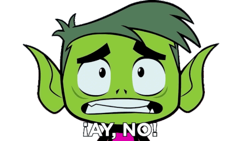 ¡Ay No! Chico Bestia de Los Jóvenes Titanes Sticker