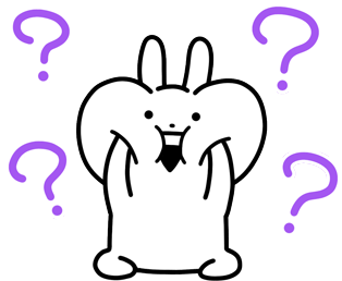 困惑 うさぎゅーん Sticker