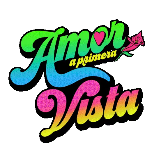 Amor A Primera Vista Heart Sticker