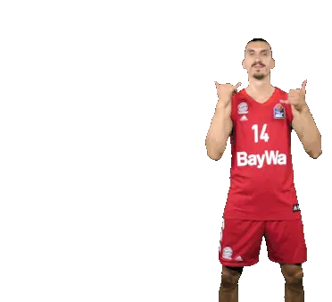 Nihad Djedovic Thumbs Up FC Bayern Basketball