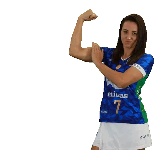 Itambe Minas Volei Player Flexing Sticker
